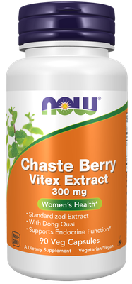 NOW Chaste Berry Vitex Extract 300mg + Dong Quai Caps 90’s