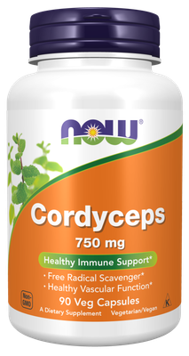 NOW Cordyceps 750mg Caps 90’s