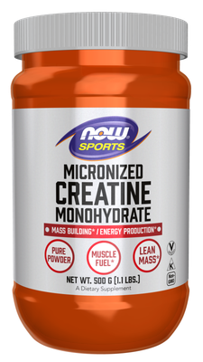 NOW Creatine Monohydrate Powder (Micronized) 500gm