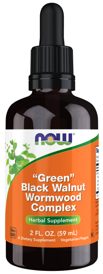 NOW Fresh Green Black Walnut &amp; Wormwood Complex 60ml