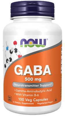 NOW GABA 500mg Caps 100’s