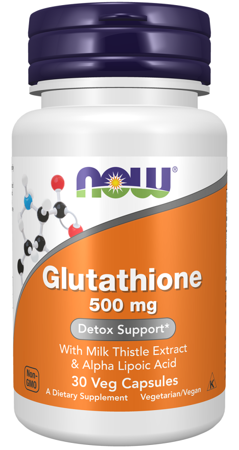 NOW Glutathione 500mg Vcaps 30’s