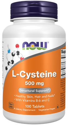 NOW L-Cysteine 500mg Tabs 100’s