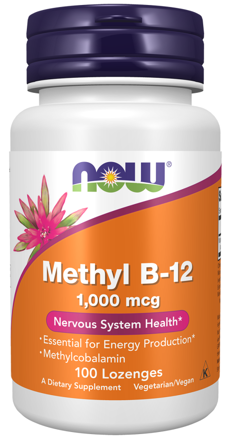 NOW Methyl B12 1000mcg Lozenges 100’s