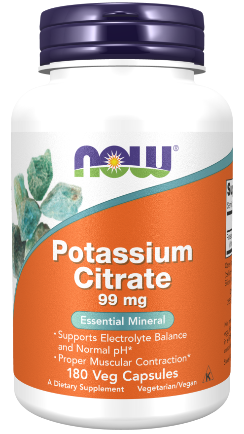 NOW Potassium Citrate 99mg Vcaps 180’s