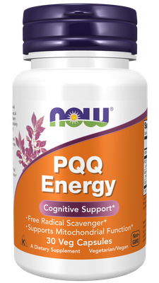NOW PQQ Energy 20mg Plus Vcaps 30’s