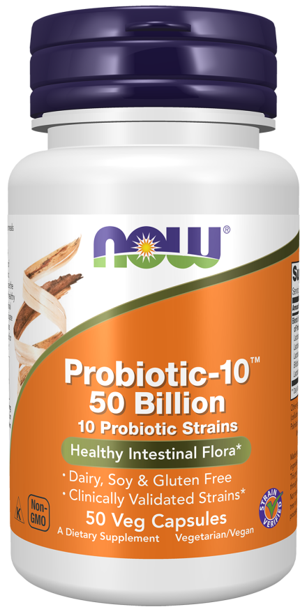 NOW Probiotic 10 50 Billion Caps 50’s