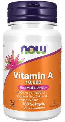 NOW Vitamin A 10,000iu 100’s