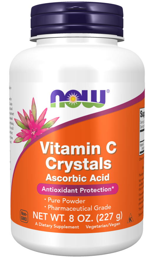 NOW Vitamin C Crystals – Ascorbic Acid 227gm