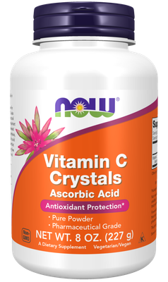 NOW Vitamin C Crystals – Ascorbic Acid 227gm