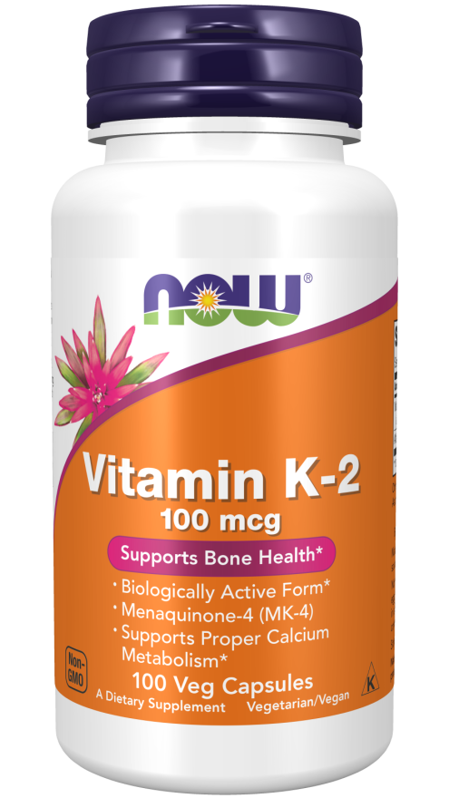 NOW Vitamin K2 100mcg Caps 60’s