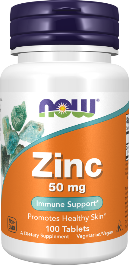 NOW Zinc Gluconate 50mg Tabs 100’s