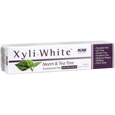 NOW XyliWhite Neem &amp; Tea Tree with Mint Toothpaste Gel 181gm