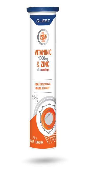 Quest OAD Vitamin C 1000mg + Zinc + Rosehips 20’s