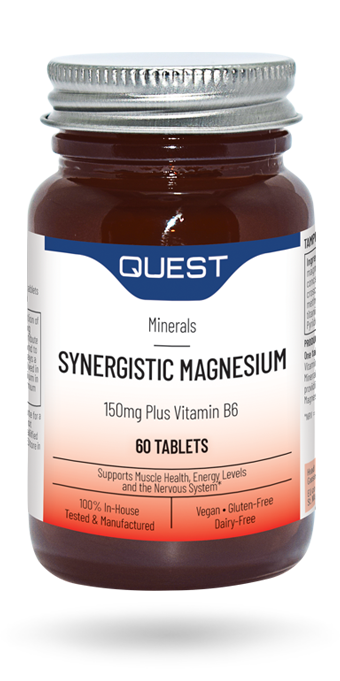 Quest Magnesium 150mg + Vitamin B6 Chelated 30’s