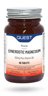 Quest Magnesium 150mg + Vitamin B6 Chelated 30’s