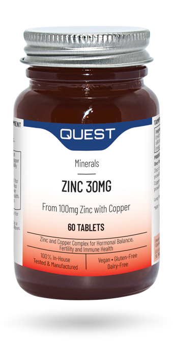Quest Zinc Citrate 30mg 60’s