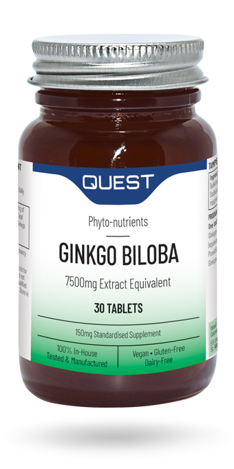 Quest Ginkgo Biloba 150mg Extract 30’s