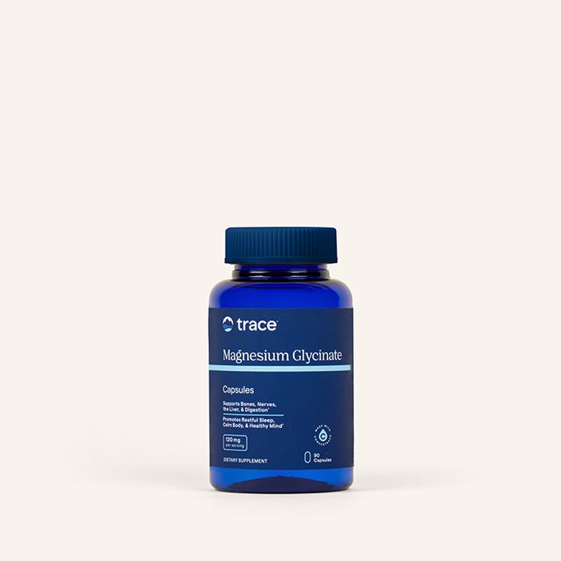 Trace Minerals Magnesium Glycinate 120mg Caps 90’s