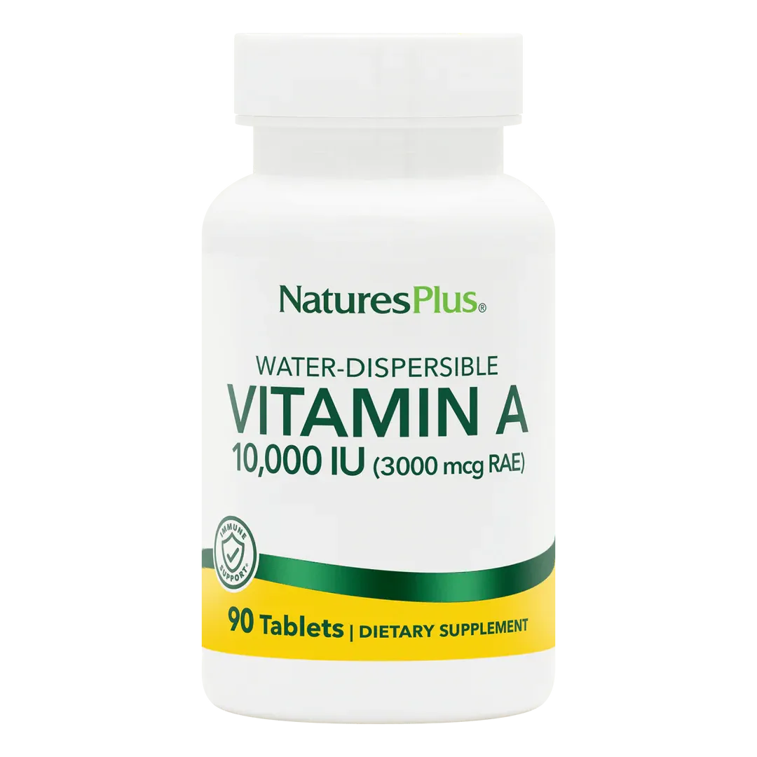 NaturesPlus Vitamin A 10,000iu Tabs 100&#39;s – Water Dispersible