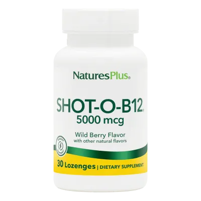 NaturesPlus Shot O B12 5000mcg Lozenges 30&#39;s