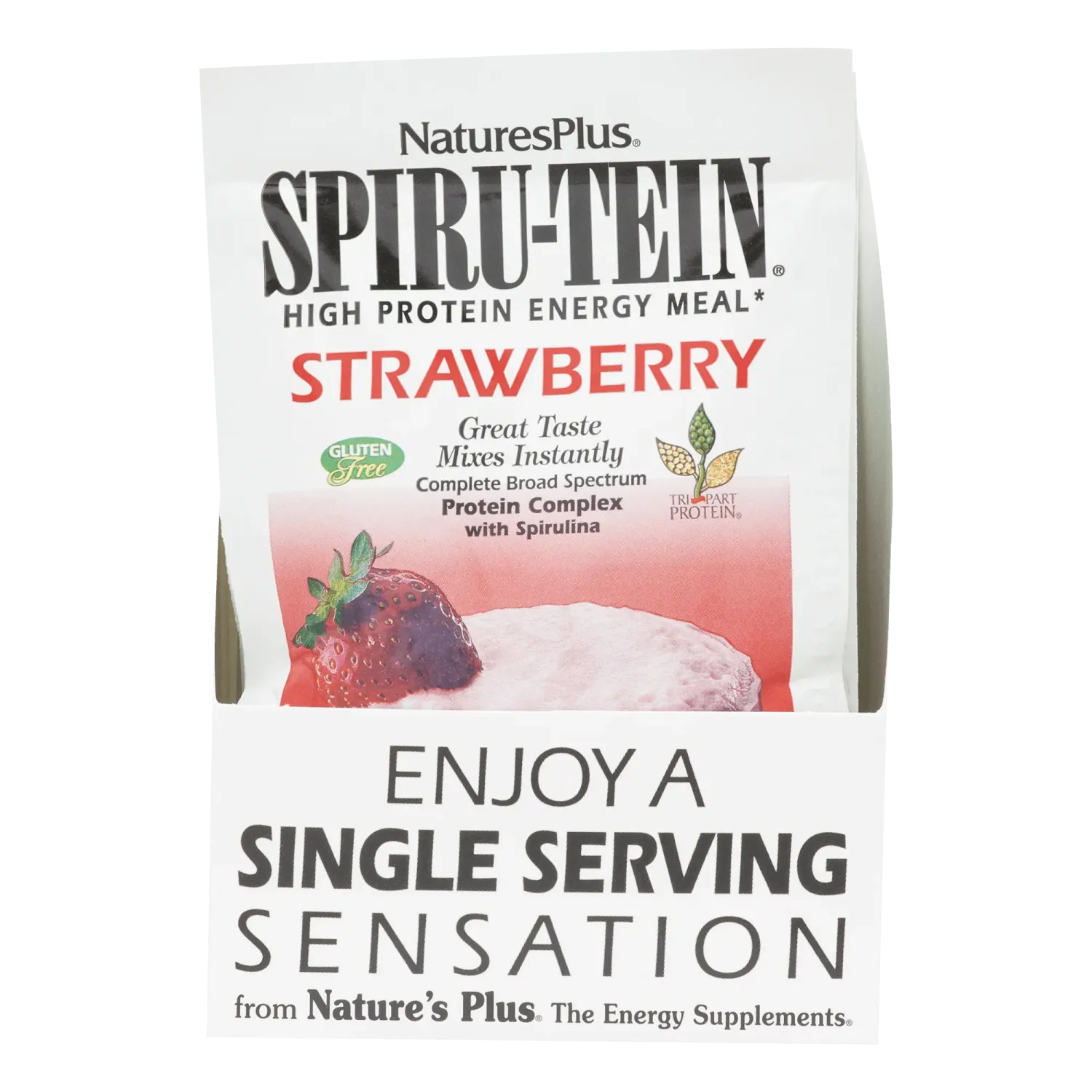 NaturesPlus Spiru-Tein Protein Shake Strawberry 544gm