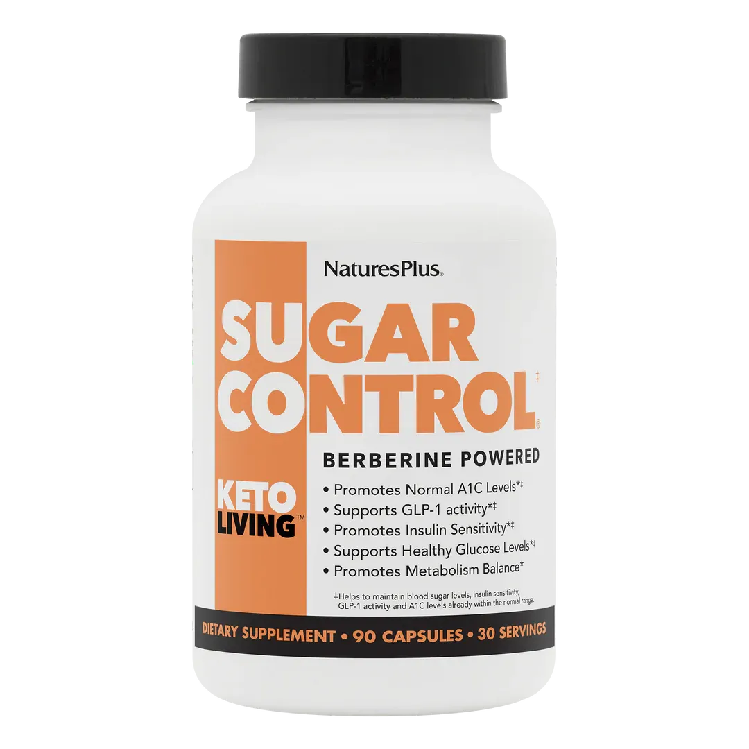 NaturesPlus KetoLiving Sugar Control Vcaps 90&#39;s