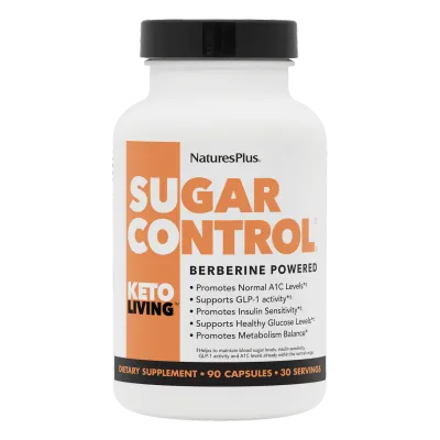 NaturesPlus KetoLiving Sugar Control Vcaps 90's NaturesPlus KetoLiving Sugar Control Vcaps 90's