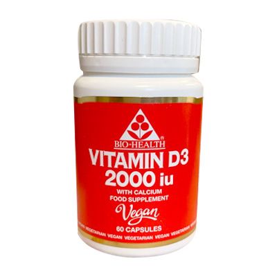 Bio-Health Vitamin D3 2000iu Vegan Caps 60&#39;s