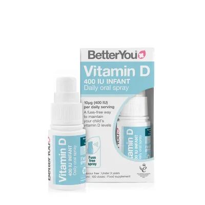 BetterYou Dlux Infant Vitamin D3 400iu Spray 15ml (Under 3 Years)