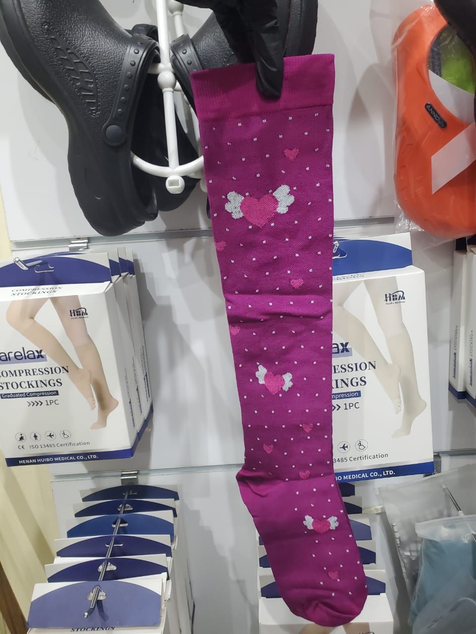 Floral Light Compression Stockings and Socks