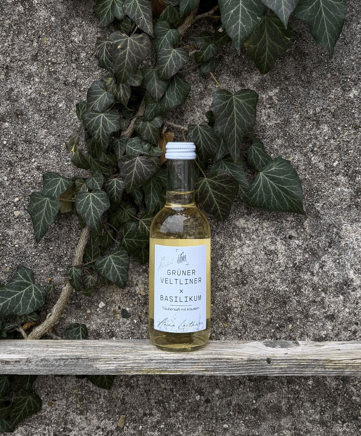 Traubensaft Grüner Veltliner x Basilikum Traubensaft Grüner Veltliner x Basilikum