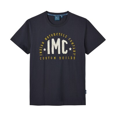 T-Shirt mit Aufdruck IMCS Custom Build, Herren, marineblau