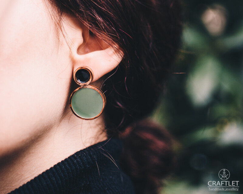 Sparkle Resin Double Earrings Sparkle Resin Double Earrings