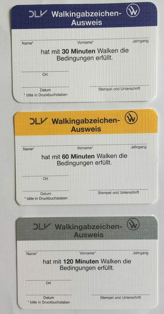 Walking-Ausweise