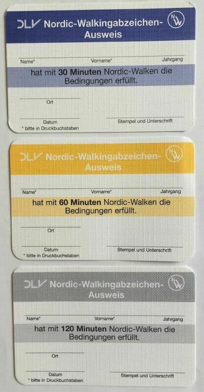 NordicWalking-Ausweise