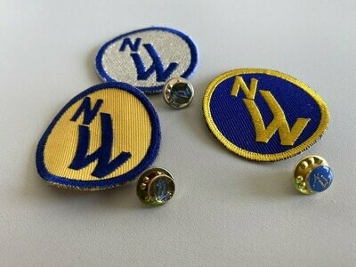 Nordic-Walkingabzeichen Stoff/Metall
