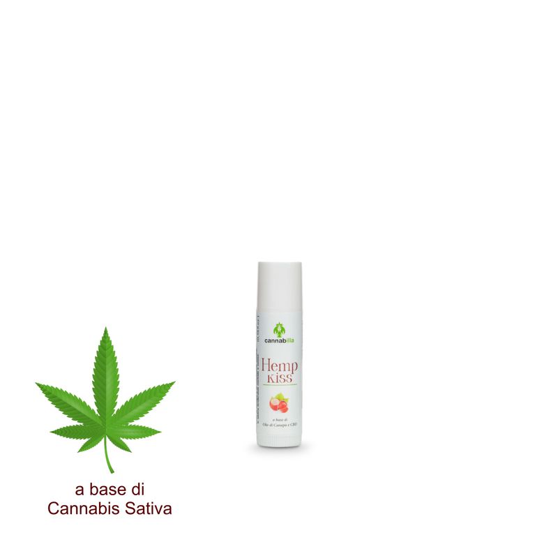 Packaging of the Cannabilla Hemp Kiss Hazelnut &amp; Honey Lip Balm
