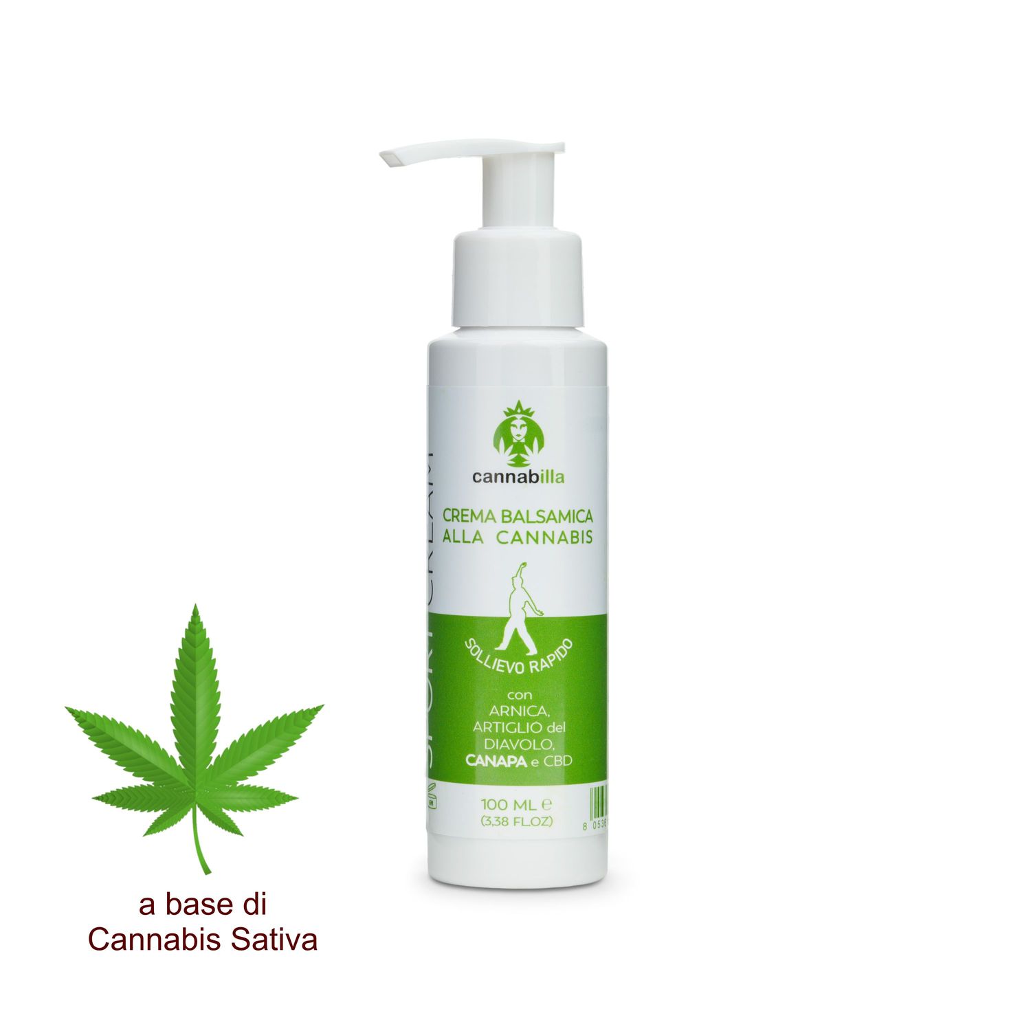 Packaging of the Cannabilla SportCream Soothing Muscle Cream 100 ml