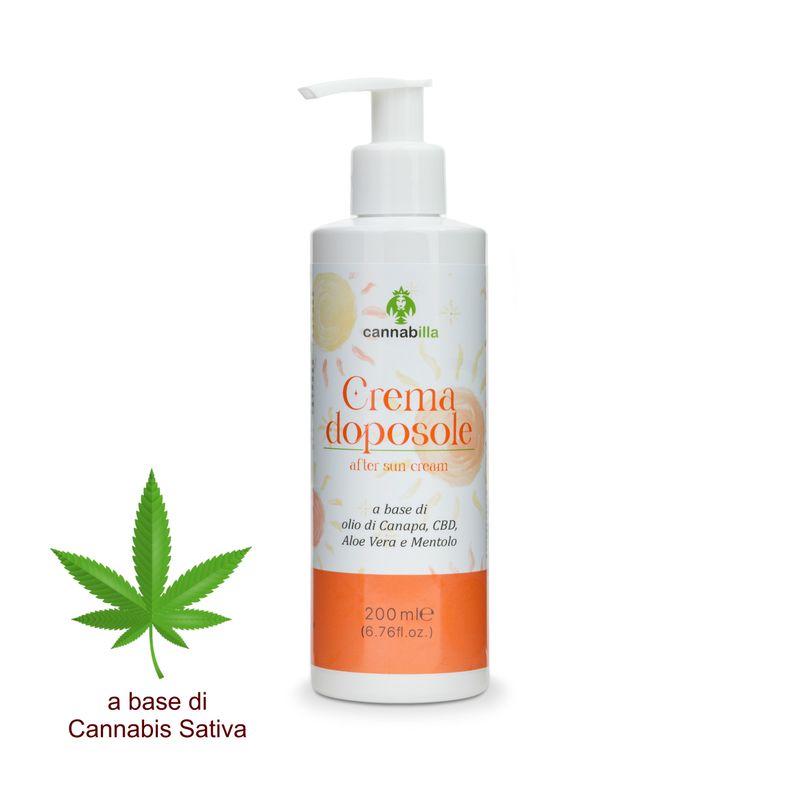 Packaging of the Cannabilla Soothing After Sun Cream