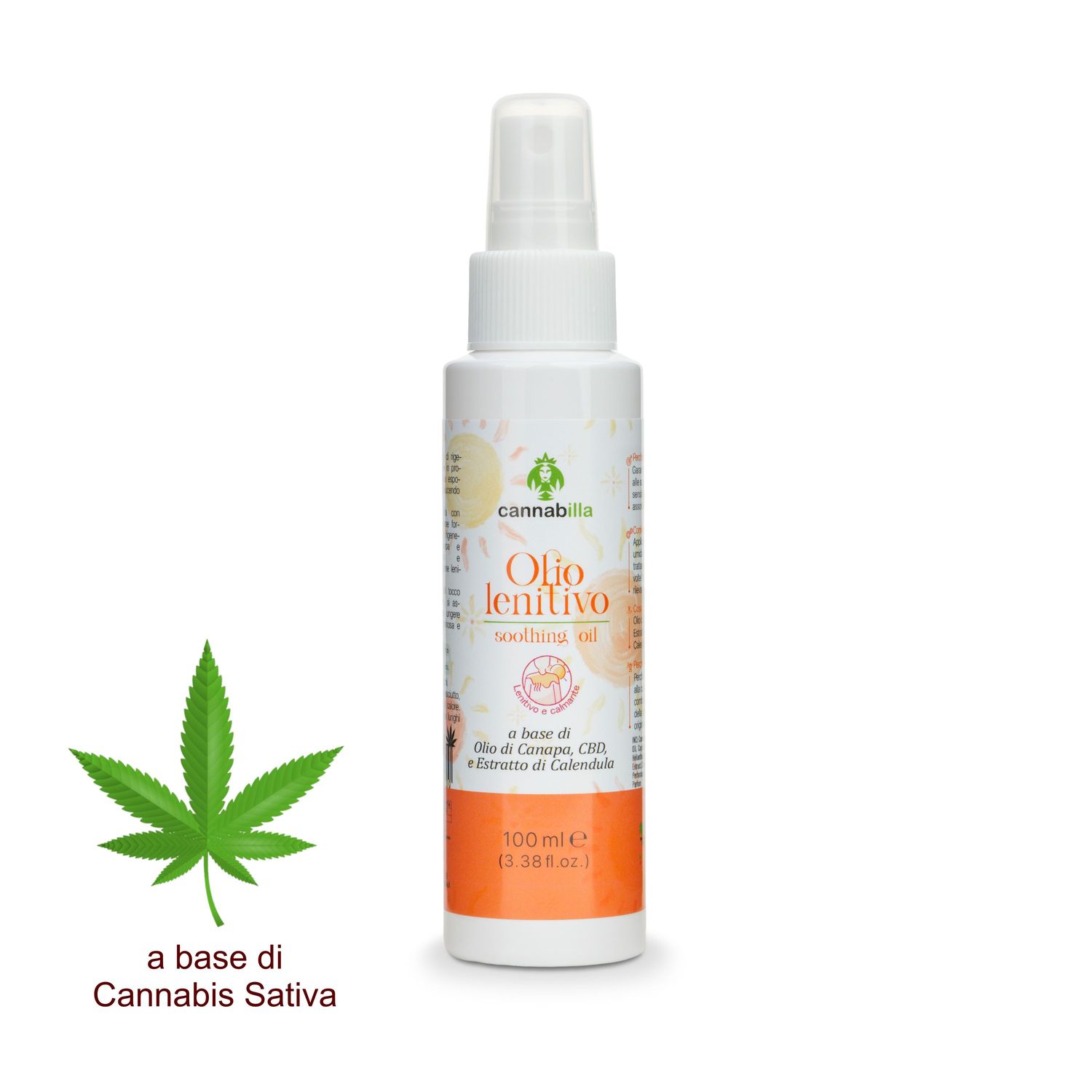 Packaging of the Cannabilla Soothing After Sun Oil