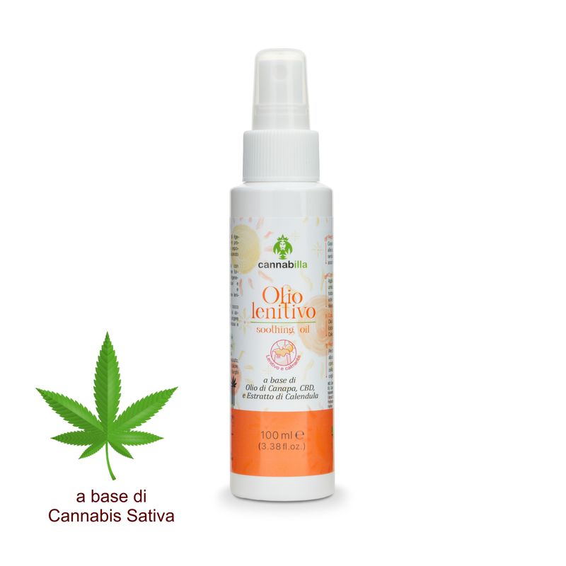 Packaging of the Cannabilla Soothing After Sun Oil