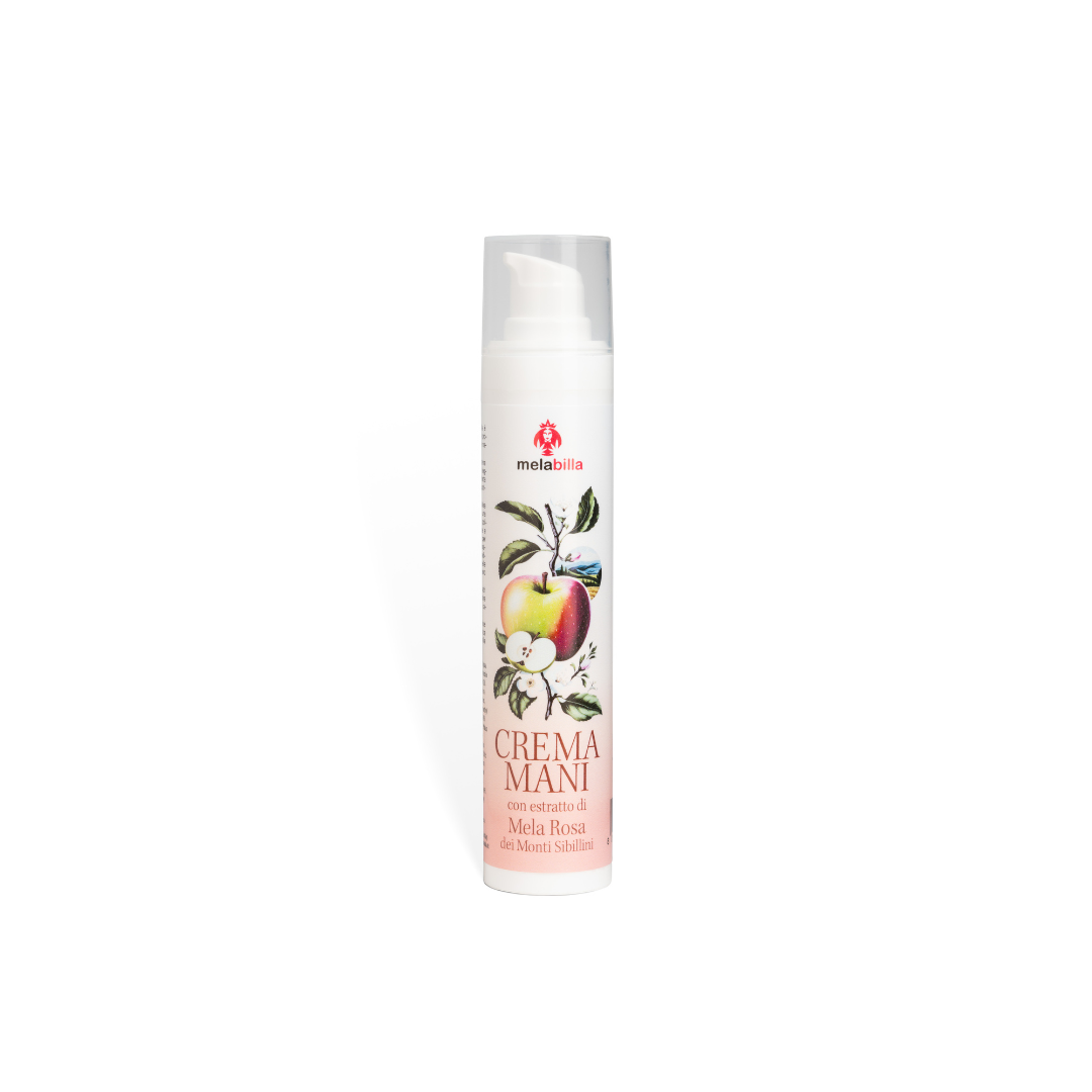 Packaging of the Cannabilla MELABILLA Pink Apple Moisturizing Hand Cream