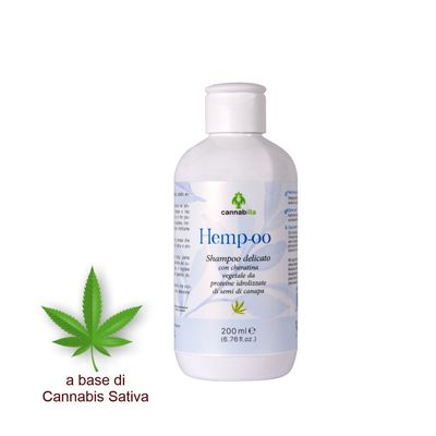 Packaging of the Cannabilla Hemp-oo Gentle &amp; Nourishing Shampoo
