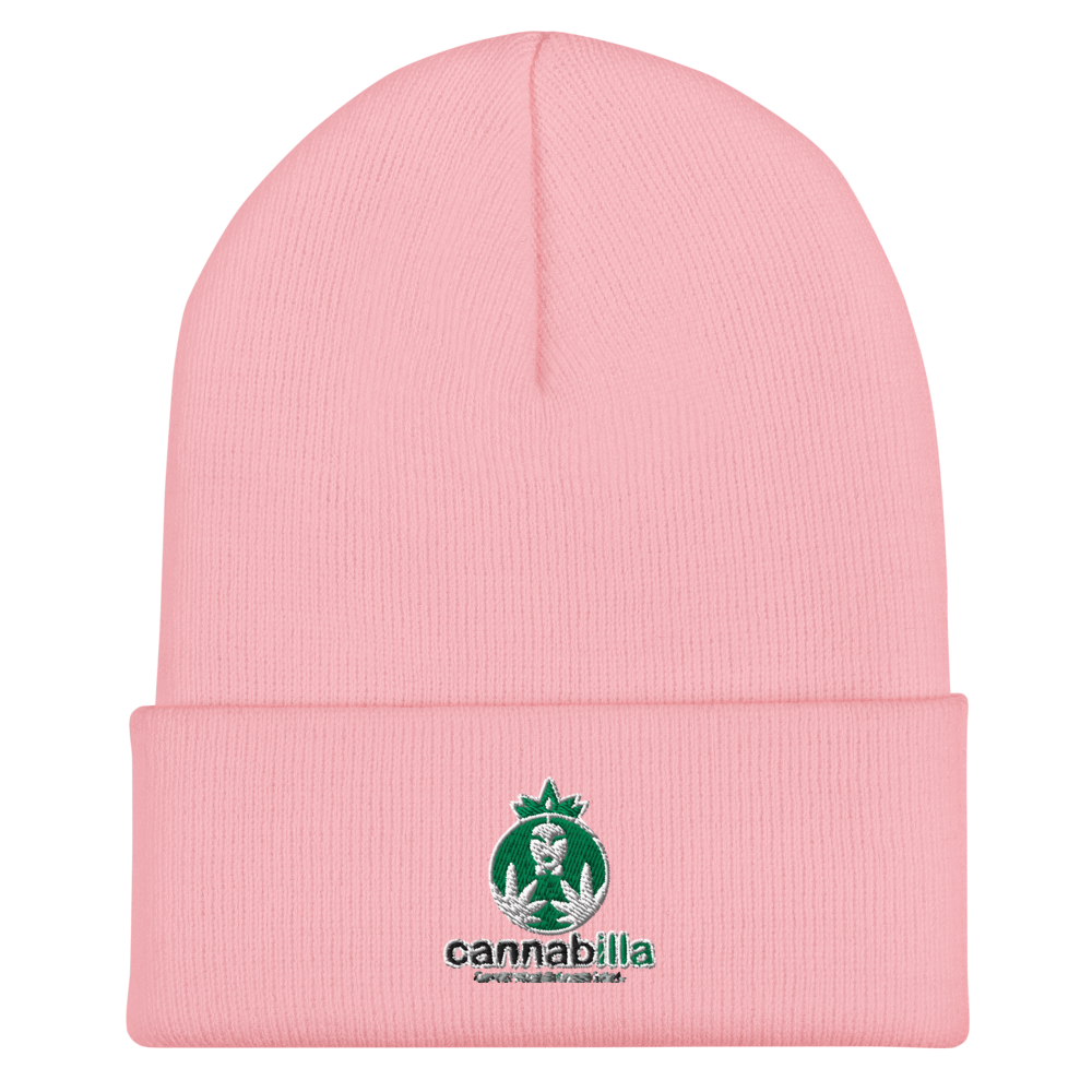 Packaging of the Cannabilla Cuffed Beanie.