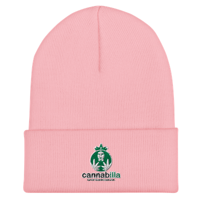 Packaging of the Cannabilla Cuffed Beanie.