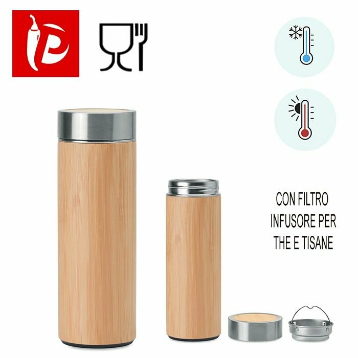BORRACCIA TERMICA ACCIAIO BAMBOO 400 ML