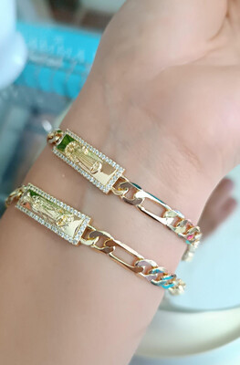 Esclava oro laminado