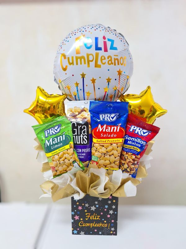 Cajita con Mani y globo 