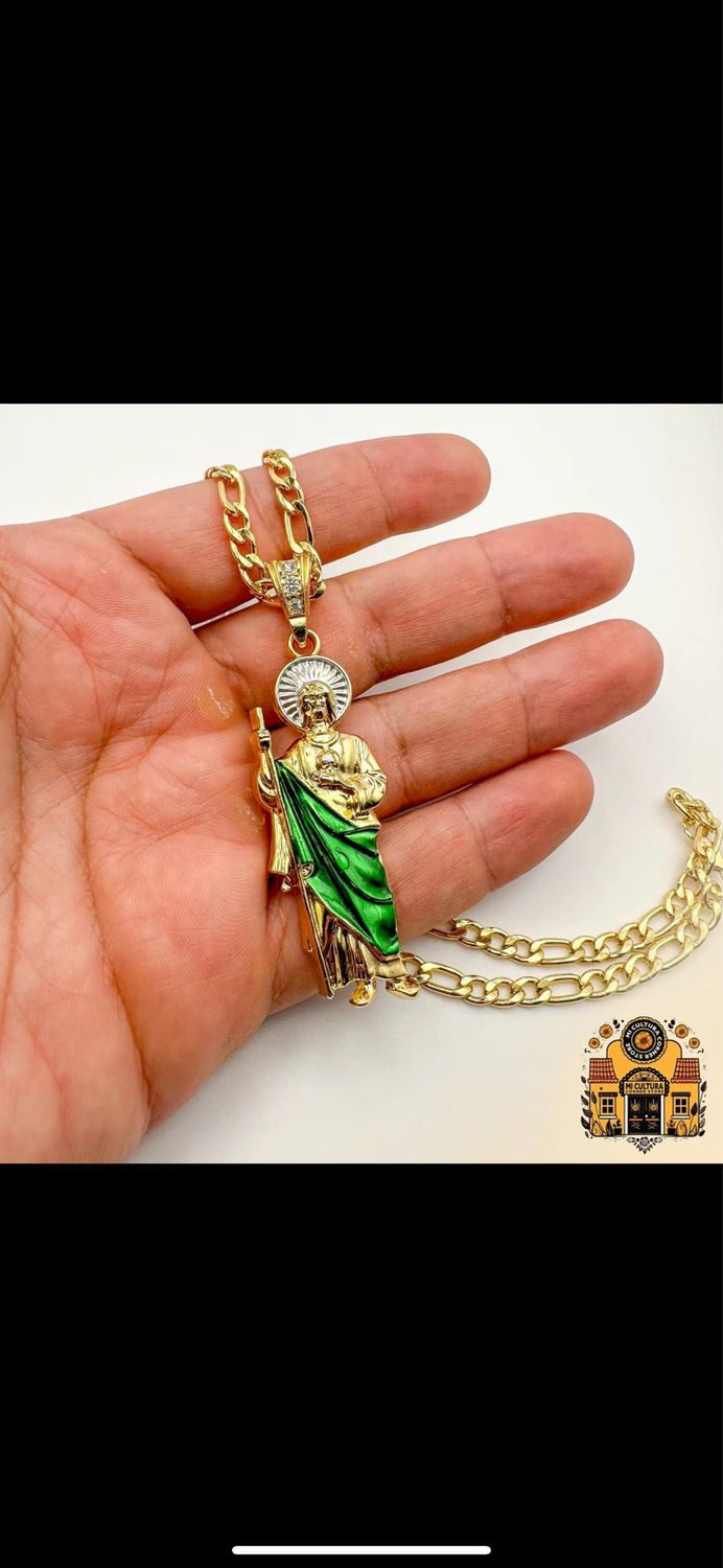 Cadena con dije oro laminado 14k
